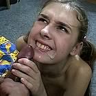 girl getting black stick