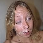 blonde sucking cock